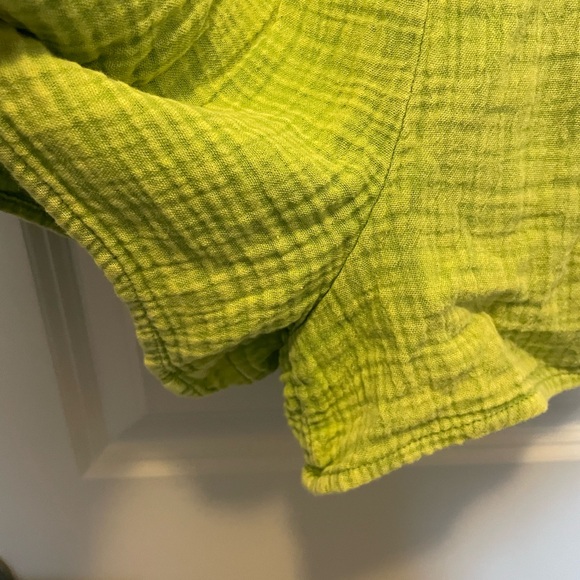 Grey Bandit Blue Blush Lime Ruffled Cami Romper - Picture 2 of 7